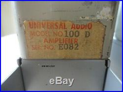 3 Urei Universal Audio Type 100d Variable Equalization Microphone Preamp Modules