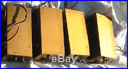 4 x 1950s VALVE/TUBE AMPLIFIERS HAND-WIRED MIC PRES BRENELL GOLD Mk. 5 WITH PSUs