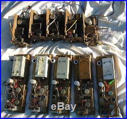 5 x 1950s VALVE AMPLIFIERS HAND-WIRED MIC PRES BRENELL GOLD Mk. 5 MAGIC EYES PSUs