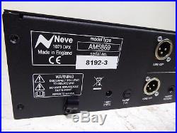 AMS Neve 1073 DPX Dual Channel Pre Amp Equaliser Rack Mount