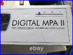 ART Digital MPA-II 2-Channel Tube Microphone Preamp with A/D Conversion -New