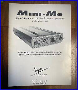 Apogee Mini-Me Two 2 Channel Preamp and A-D Converter Interface with Power Cable
