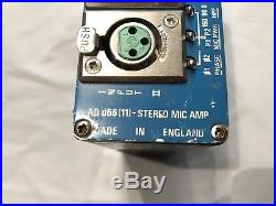 Audio Developments AD066(11) Portable Stereo Mic Amp (Microphone Preamp) M/S