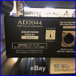 Avalon Design AD 2044 Pure Class A Compressor AD2044 with power supply and cable