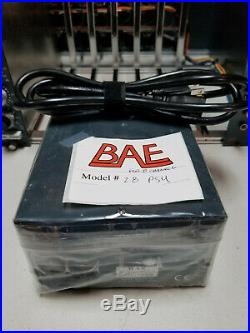 BAE 1084 Pair Mic Pre/EQ with 8 Channel Rack 8CR New in Open Box