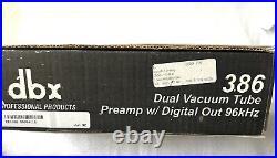 DBX 386 Dual Vacuum Tube Mic Preamp with Digital Out & Analog Output Pristine