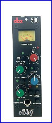 DBX 580 Microphone/Instrument 500 series Mic Preamp with VU Meter