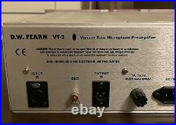 D. W. Fearn VT-2 Dual Channel Vacuum Tube Microphone Preamplifier. MINT