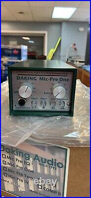 DaKing Audio Mic Pre One Single Channel Class A Microphone PreAmp