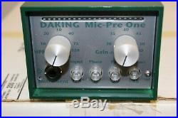 Daking mic pre one Microphone preamplifier with original box