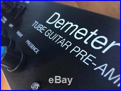 Demeter TGP-3 Tube Guitar PRE-AMP with Foot Switch and Cables