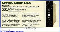 Display Avedis Audio MA-5 Microphone Preamp 500 Series 1073 Type Award Winner