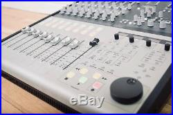 Focusrite Control 2802 DAW preamp mixing console near MINT-audio controller