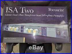 Focusrite ISA Two Stereo/Dual Mono Mic Preamps ex Display Model Excellent Cond