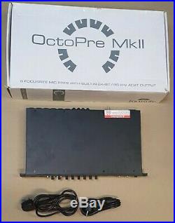 Genuine Focusrite Octopre Mk2 8 Channel Adat Preamp With Box