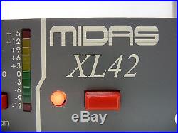 Midas XL42 Audio Dual MIC Dual-Channel Pre-Amplifier Parametric EQ Equalizer