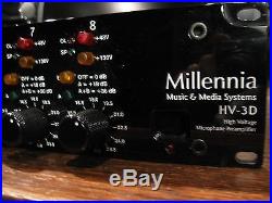 Millennia Media HV-3D 8 channel Solid State Preamplifier Microphone Preamp MINT