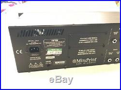 Mindprint DTC Dual Tube 2 channel high-end mastering preamp EQ valve compressor