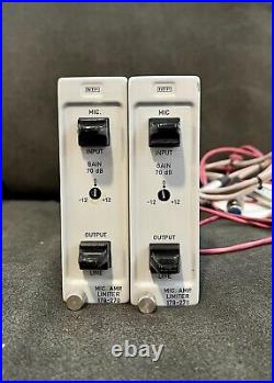 NTP 179-270 Amp Limiter Mic Preamp Set Vintage M100C Discrete Op Amps Rare