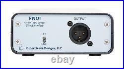 New Rupert Neve Designs RNDI Active Transformer Direct Box (D. I.)