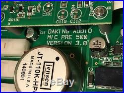 Pair of Daking MicPre 500 Microphone Preamp Modules for API 500-Series Rack PSU