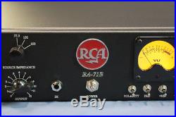 Racked pair of vintage RCA BA-71B preamps