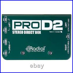 Radial Engineering ProD2 Stereo Passive Direct Box 2-Channel Pro D2 DI