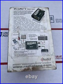 Radial Engineering Pro AV1 Passive 1-Channel Direct Box (R8001112)