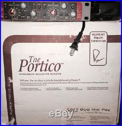 Rupert Neve Designs 5012 Portico 2 Channel Microphone Pre Amplifier