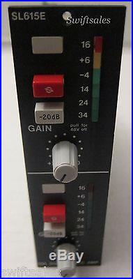 SSL Solid State Logic SL615E 2 Channel Microphone Mic Pre-Amp #6 100% Tested