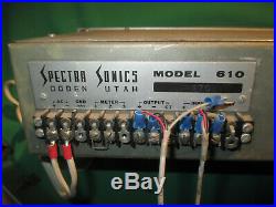Spectra Sonics 610 comp limiter VINTAGE 1969 issue triad A-67-J Inv#117678la2345