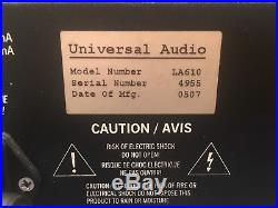 Universal Audio LA-610 Mk! Professional Studio Stuff! Working! No Reserve