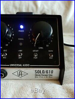 Universal Audio Solo 610 Tube Mic Pre & DI Box Studio Gear