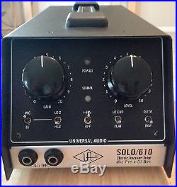 Universal Audio UA-S610 SOLO/610 Classic Vacuum Tube Mic Preamp and DI Box LN