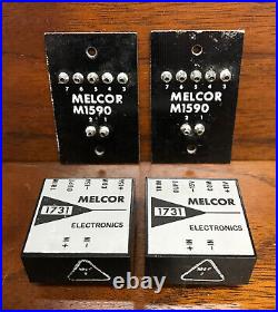Vintage Melcor 1731 Op Amp Pair with Melcor M1590 Socket Boards